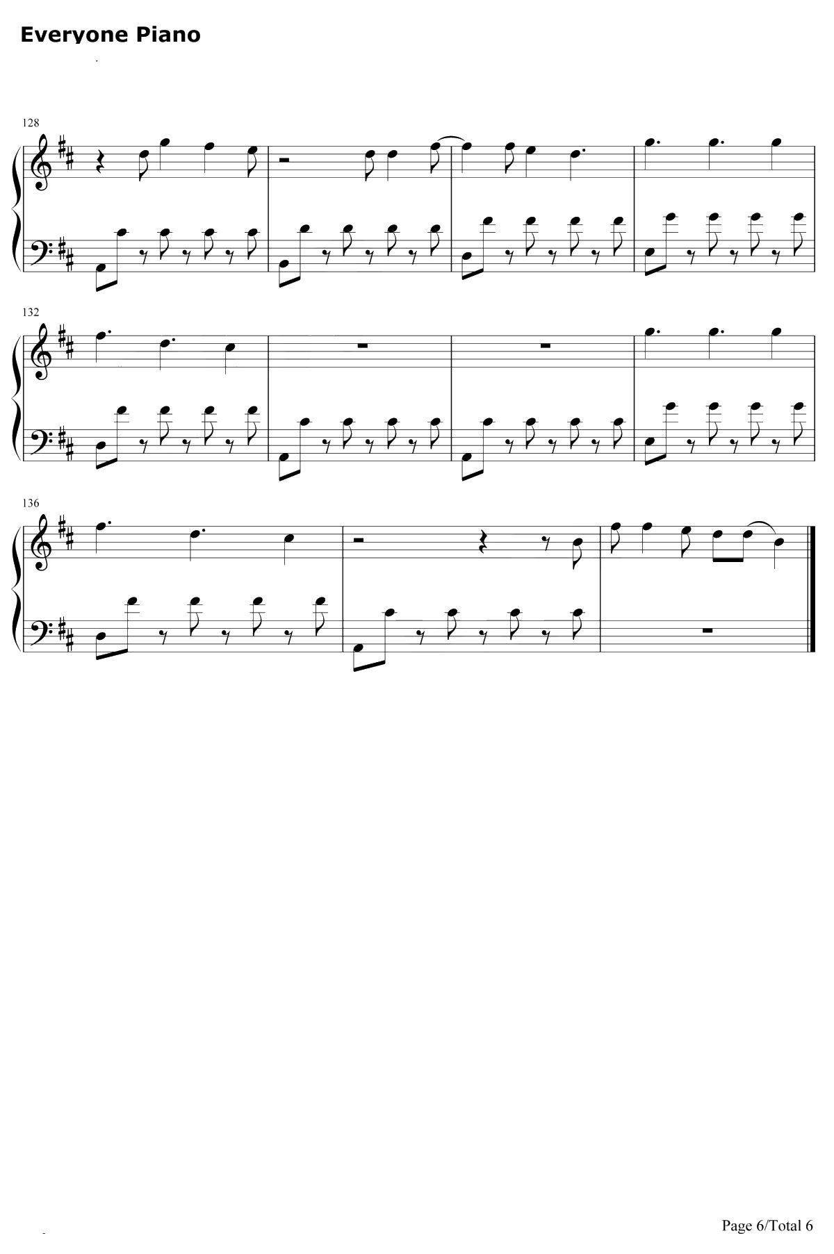 Waves钢琴谱-Dean Lewis6