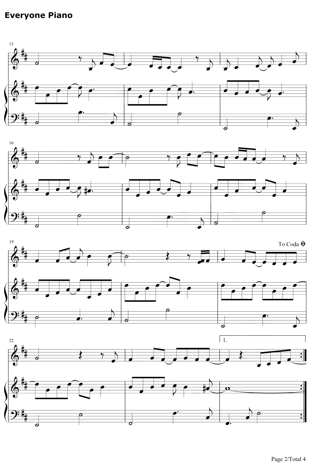 Mary Did You Know钢琴谱-Kathy Mattea2