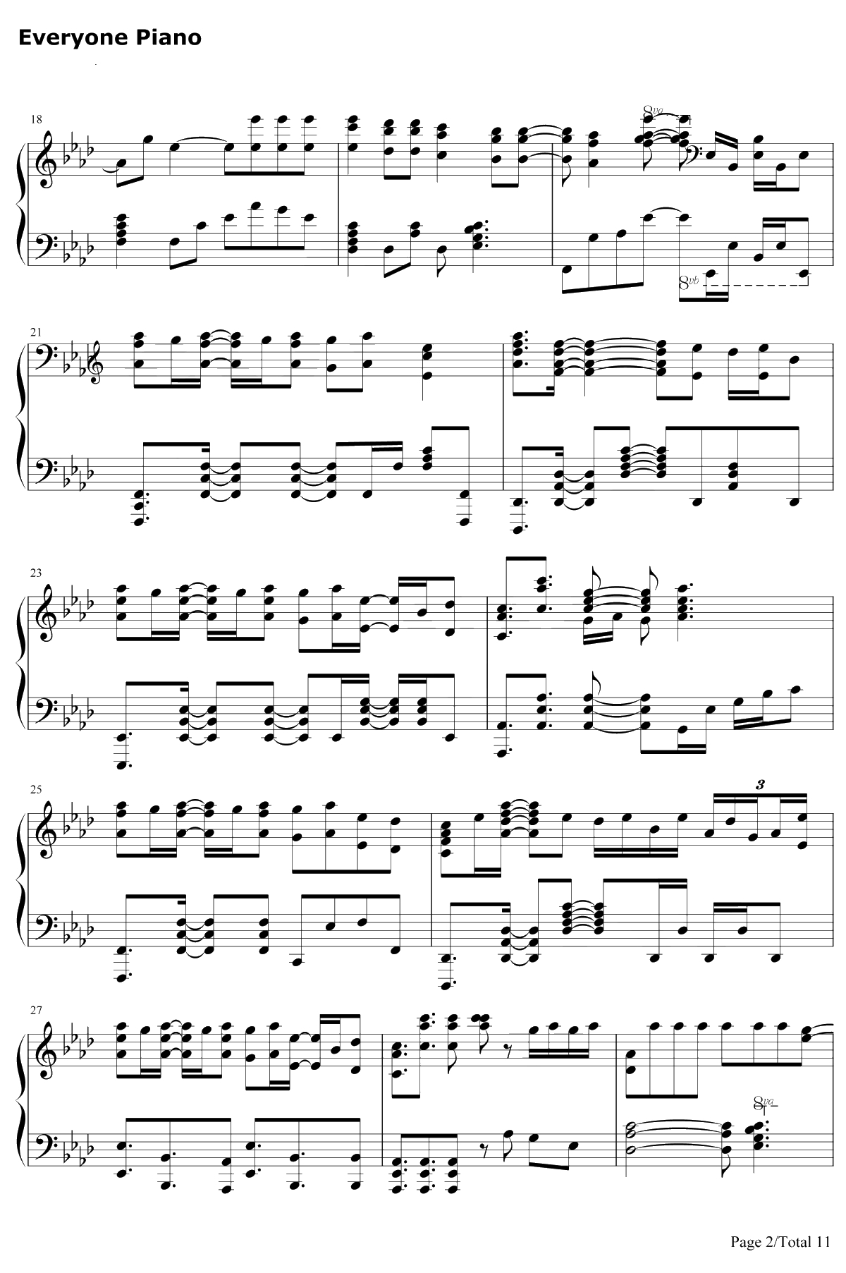 Katharsis钢琴谱-TK from凛冽时雨-东京喰种reOP22