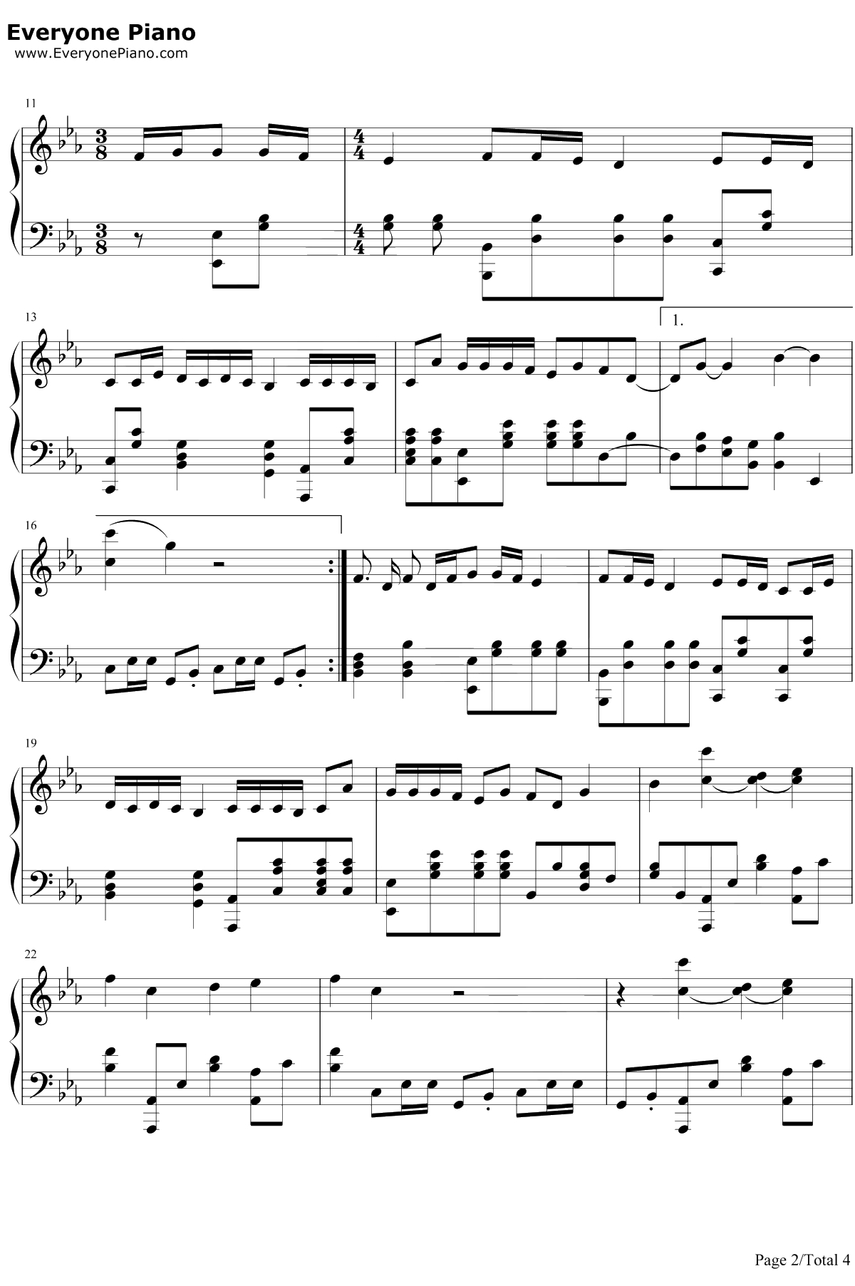 Trouble is a friend钢琴谱-lenka2