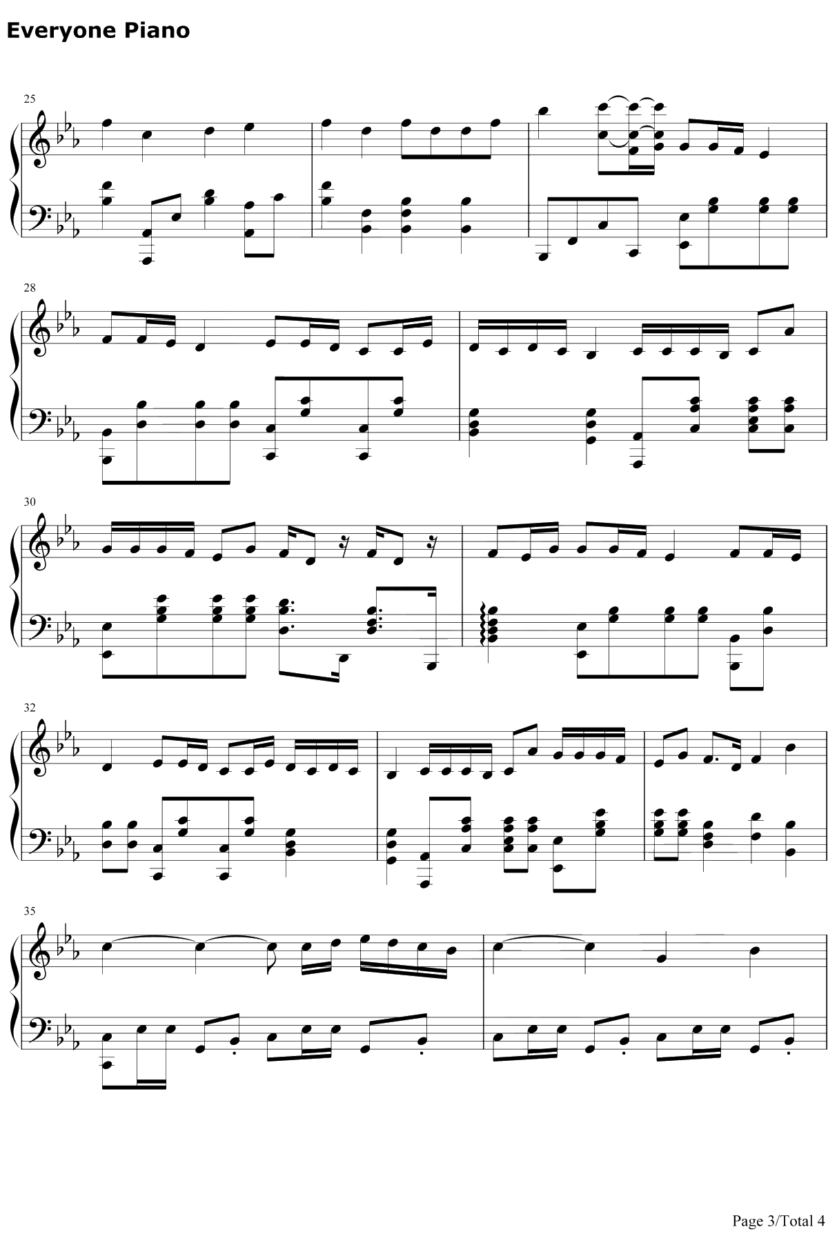 Trouble is a friend钢琴谱-lenka3