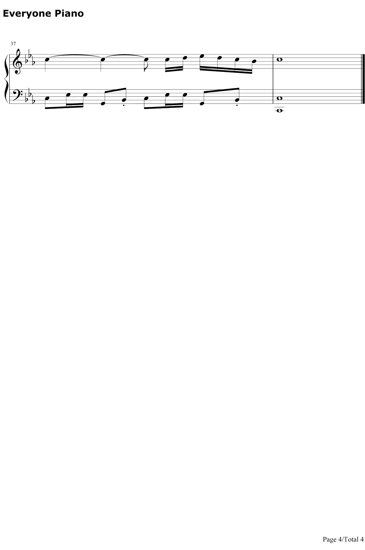 Trouble is a friend钢琴谱-lenka4