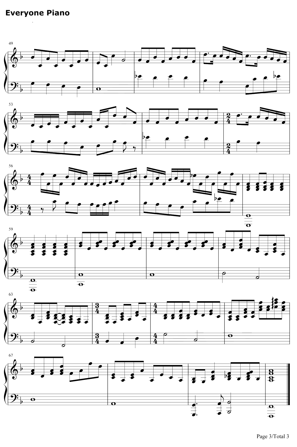 Love of My Life钢琴谱-Queen3