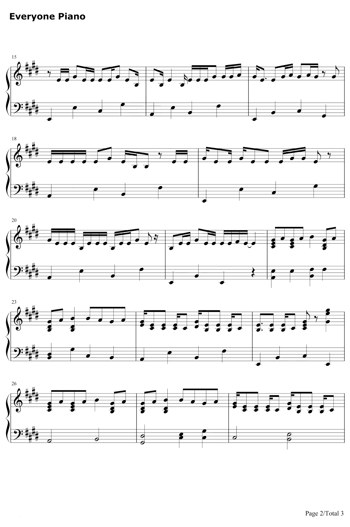 恋爱サーキュレーション钢琴谱-千石抚子/花泽香菜-化物语OP2