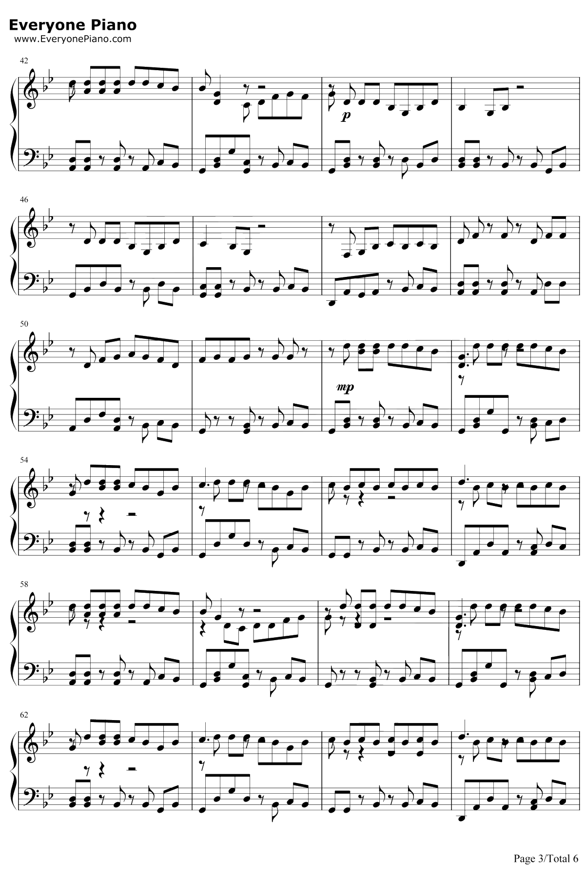 爱之初体验钢琴谱-张震岳3