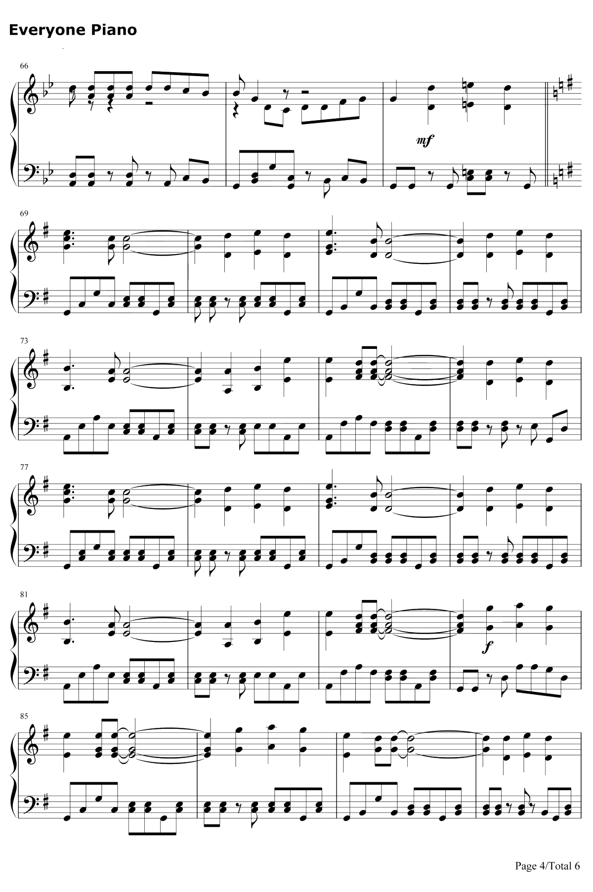 爱之初体验钢琴谱-张震岳4