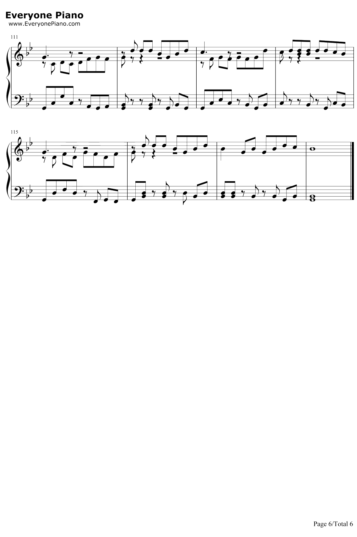 爱之初体验钢琴谱-张震岳6