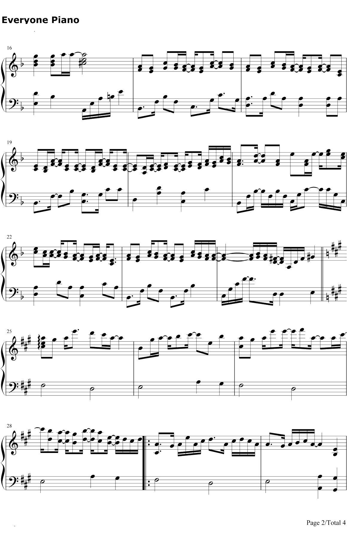 Mirror Night钢琴谱-V.K克-Deemo游戏音乐2