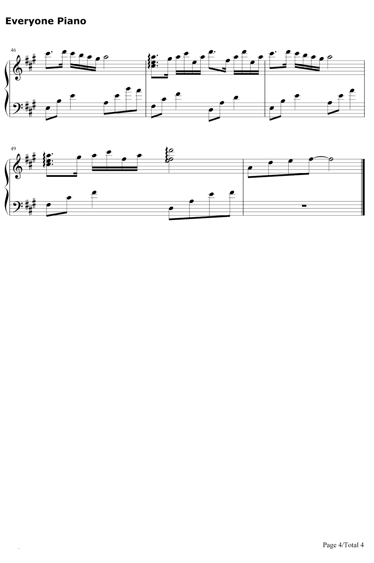 Mirror Night钢琴谱-V.K克-Deemo游戏音乐4