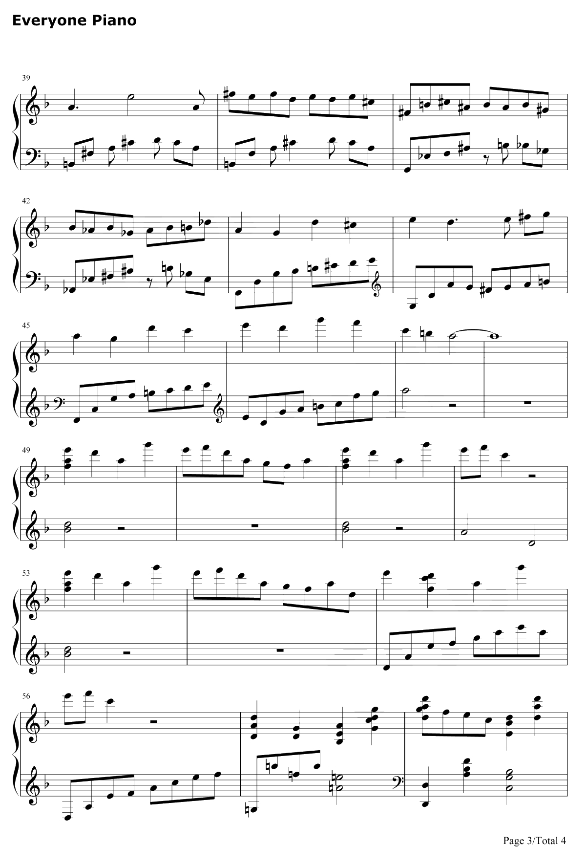 极北の民钢琴谱-浜渦正志-最终幻想Ⅹ插曲3