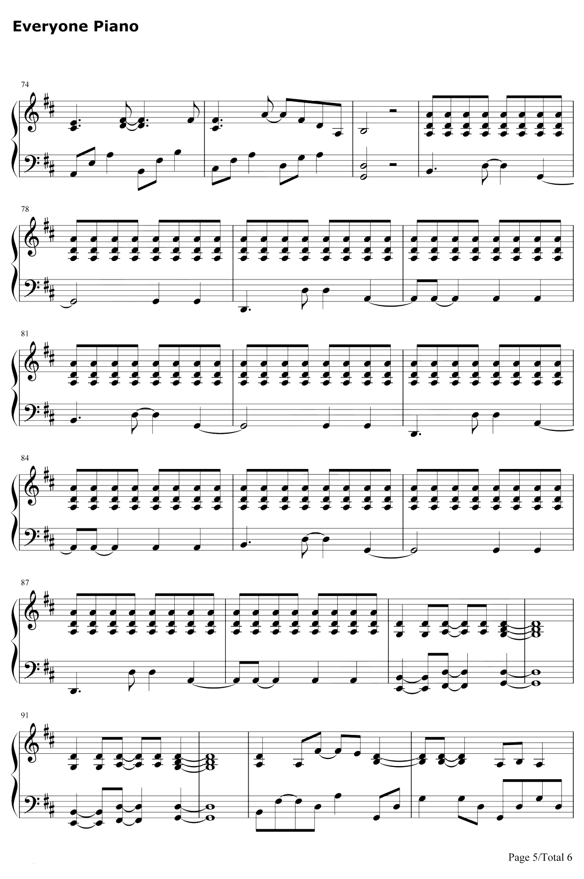 Dying in LA钢琴谱-Panic! at the Disco5