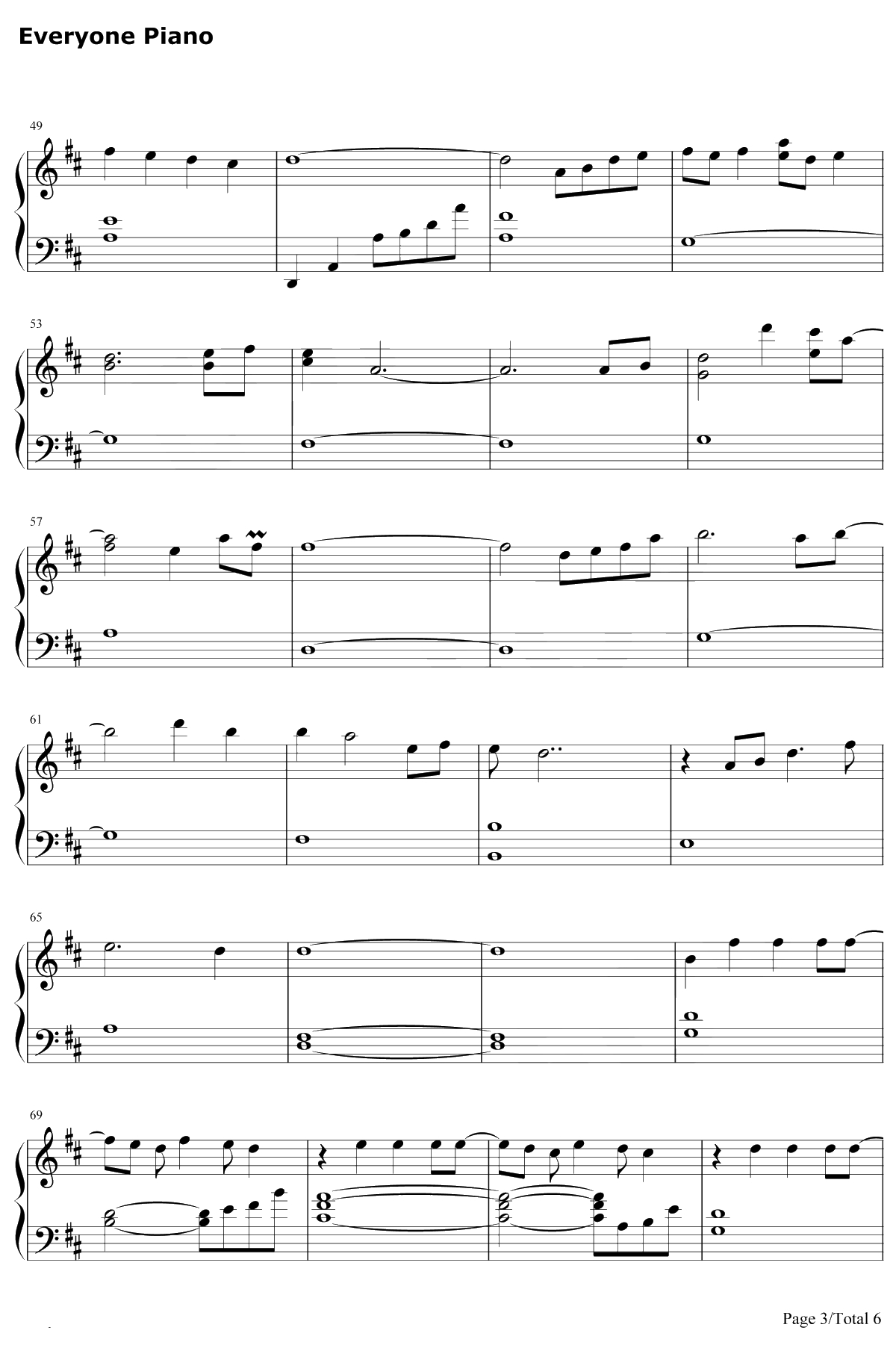 彗星的眼泪钢琴谱-金莎-幸福的眼泪片尾曲3