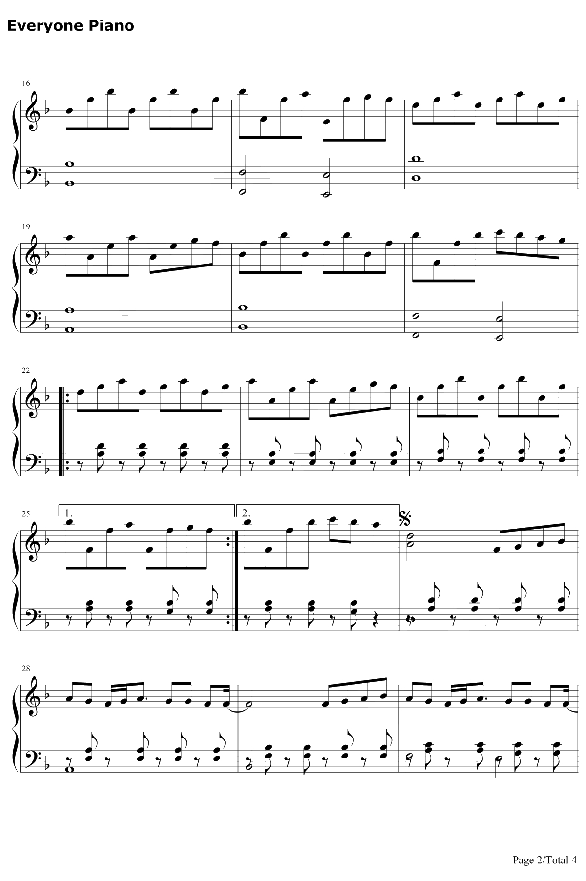 Fall Away钢琴谱-Twenty One Pilots2