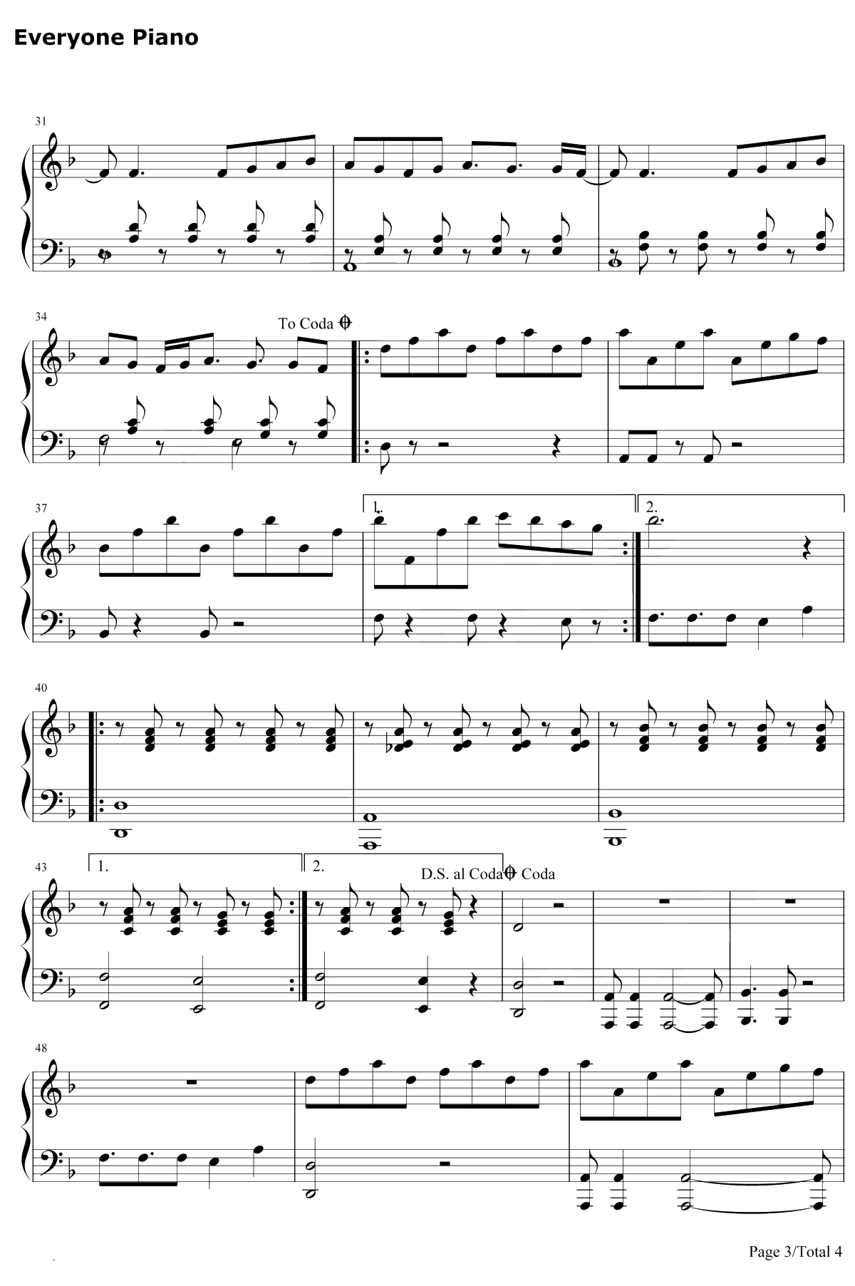 Fall Away钢琴谱-Twenty One Pilots3