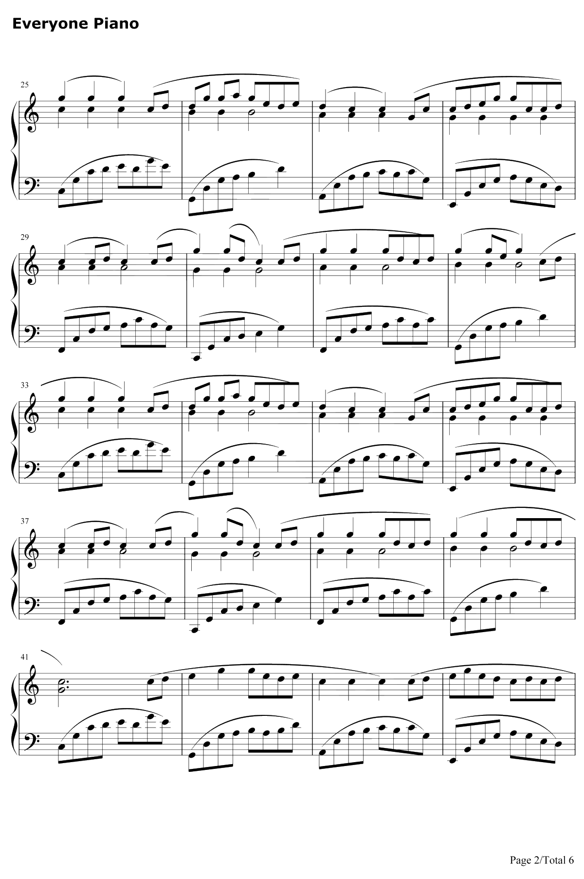 八辈子钢琴谱-乌龟2