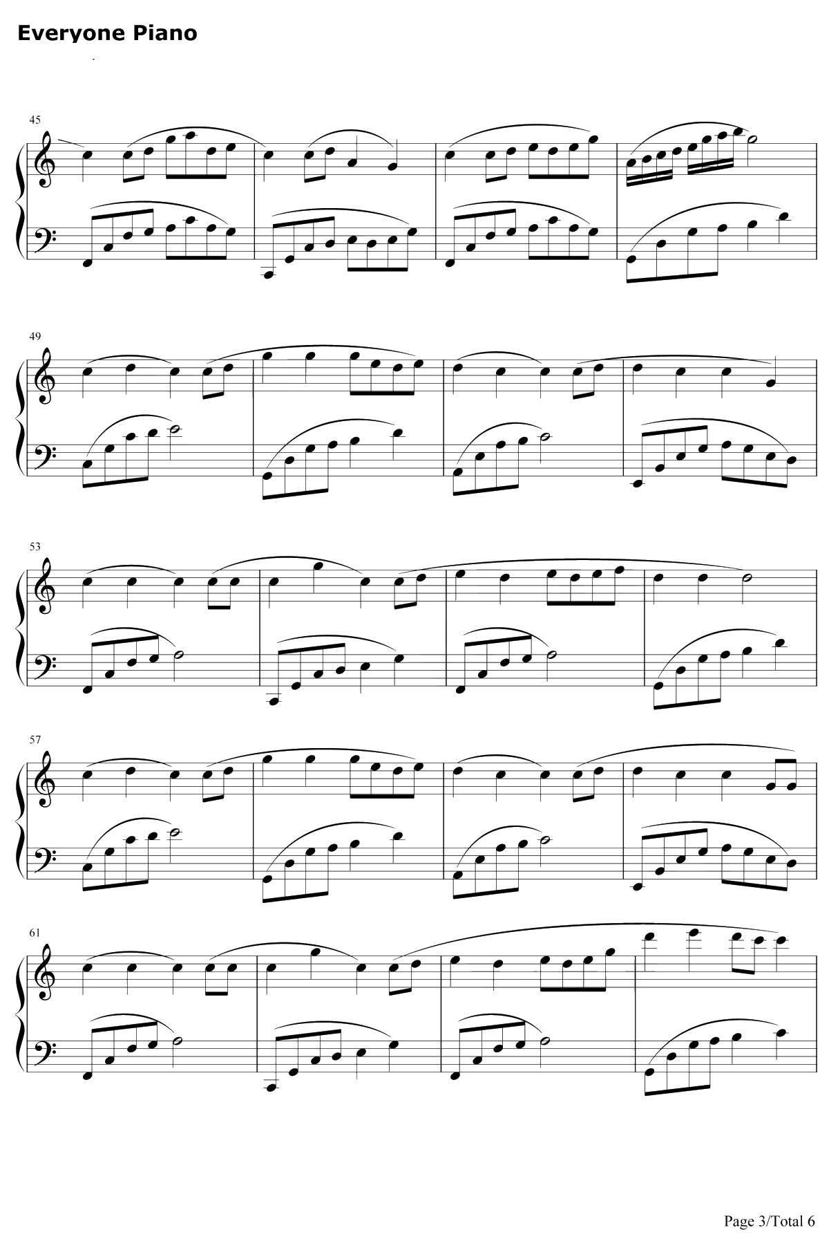 八辈子钢琴谱-乌龟3