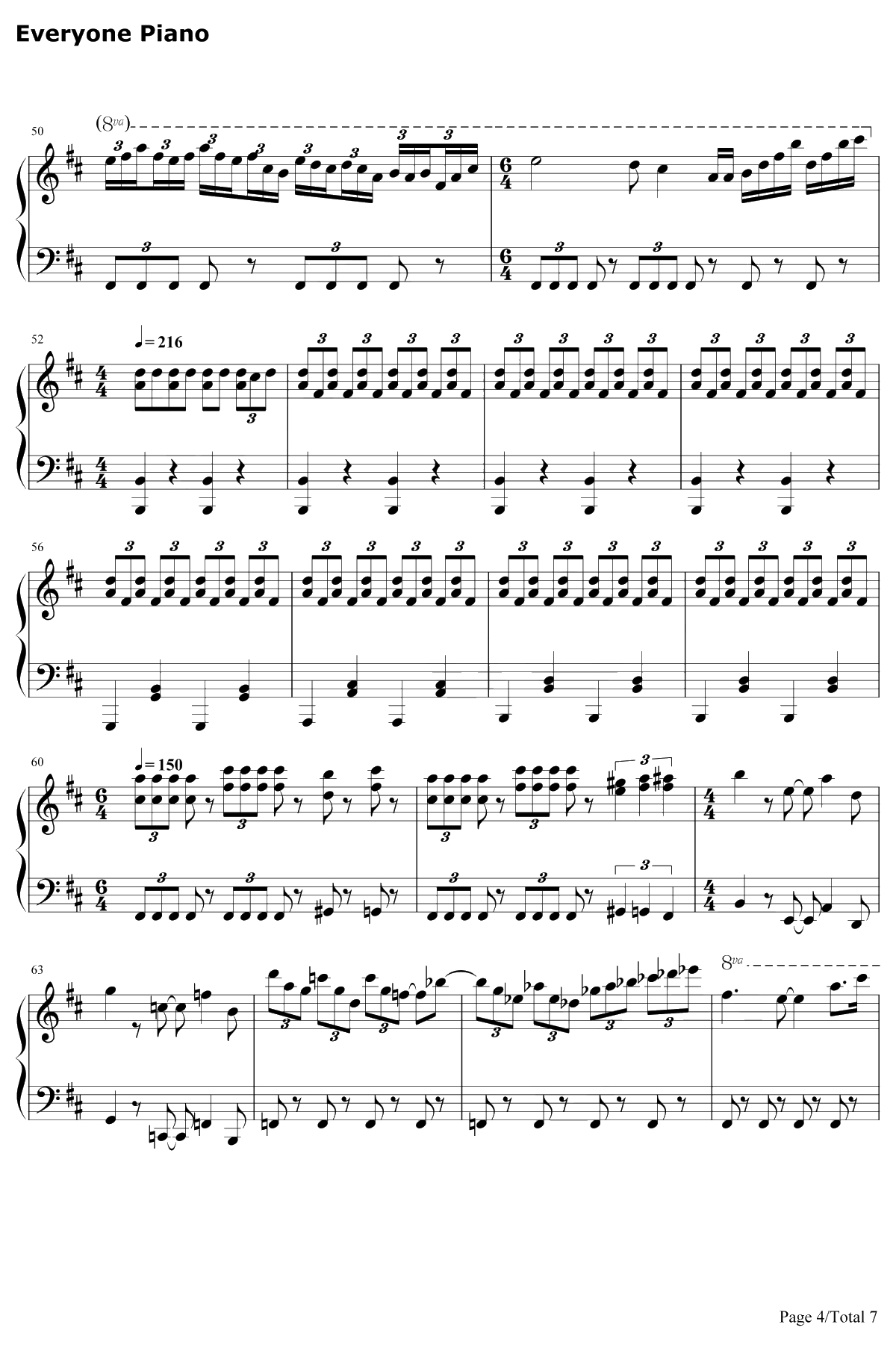 初音ミクの戸惑钢琴谱-初音未来4