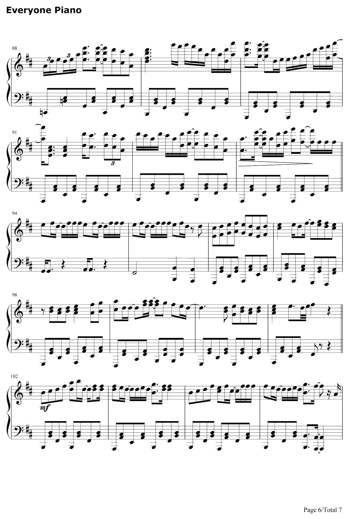 初音ミクの戸惑钢琴谱-初音未来6