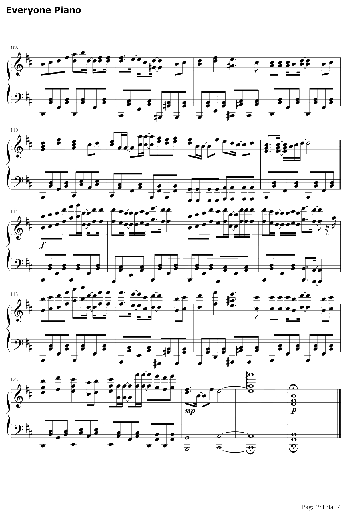 初音ミクの戸惑钢琴谱-初音未来7