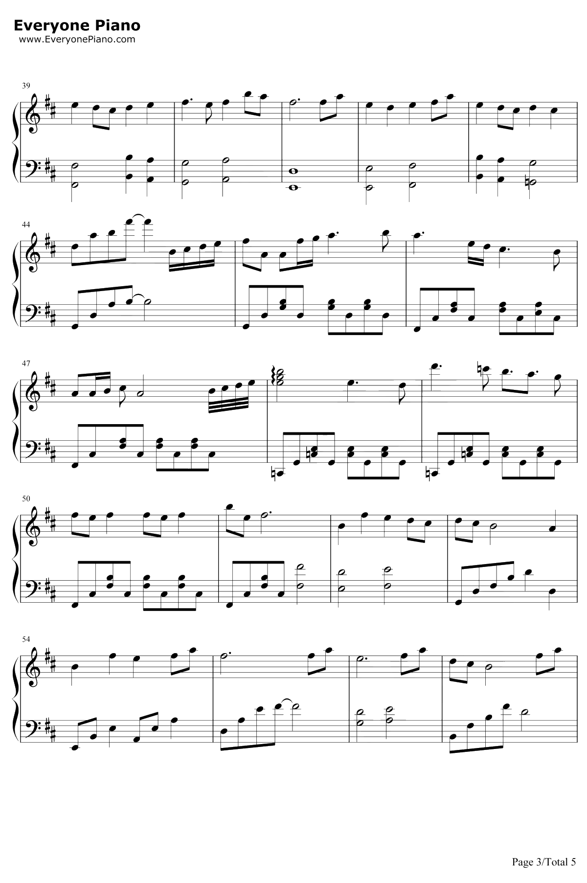 微笑みの彼方钢琴谱-Minami-冥夜花伝廊3