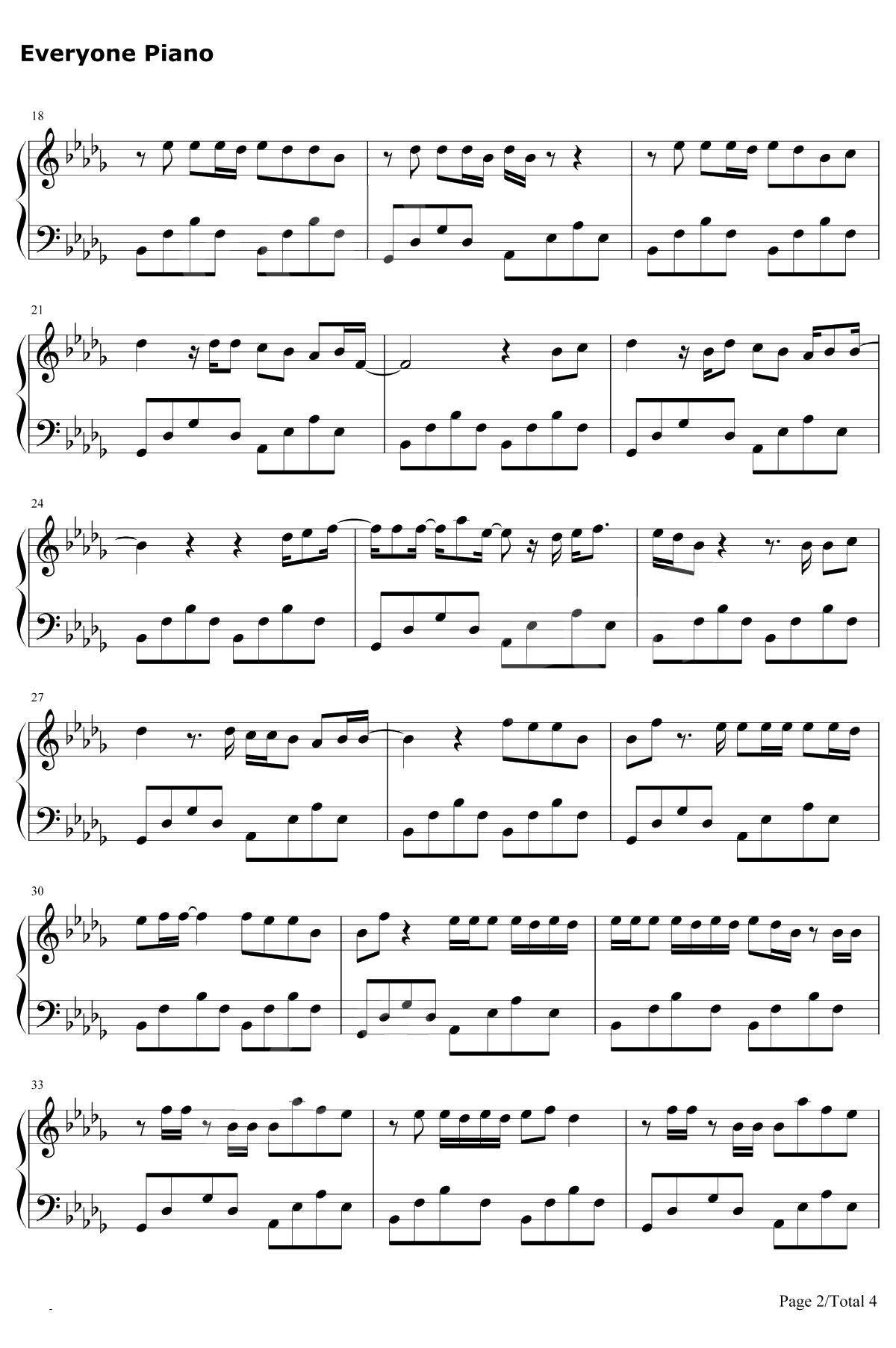 That Girl 钢琴谱-Olly Murs2