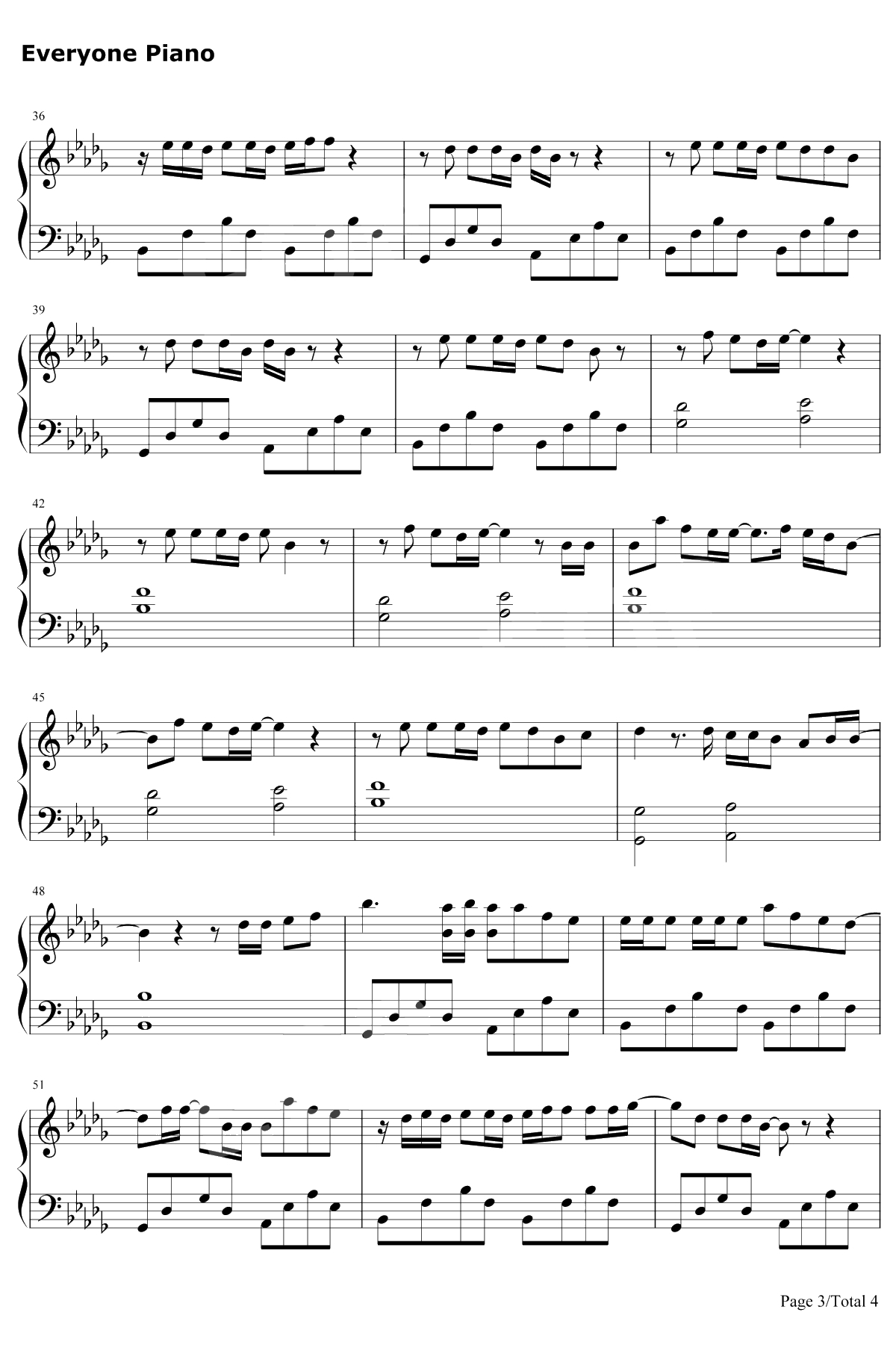 That Girl 钢琴谱-Olly Murs3