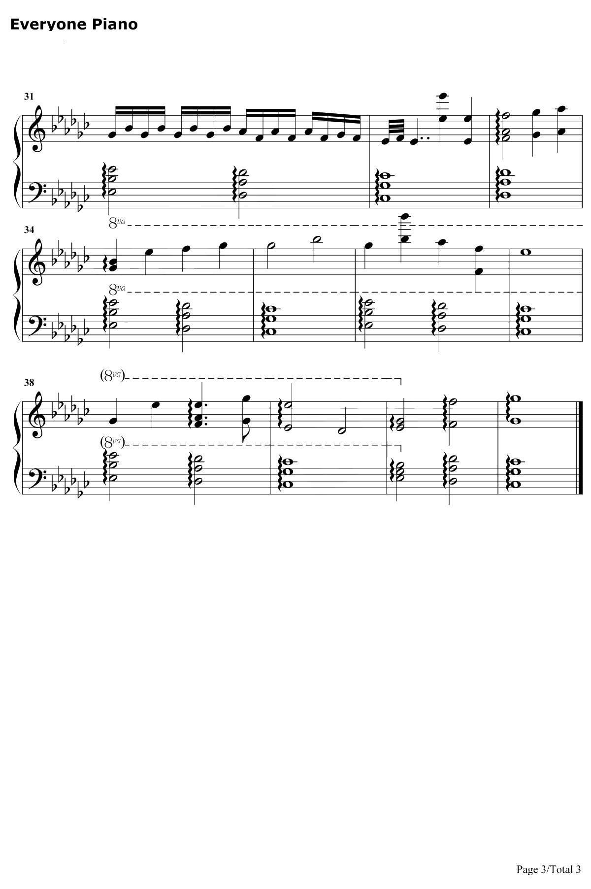 For When You Are Alone钢琴谱-Xeuphoria3