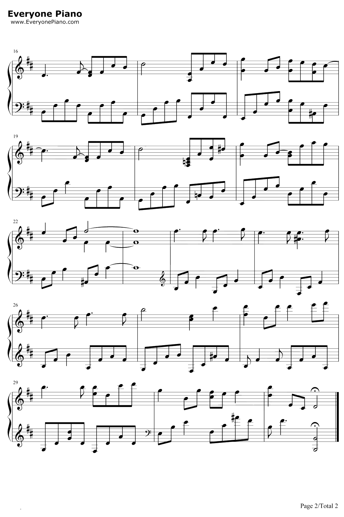 Love Hurts钢琴谱-李闰珉2