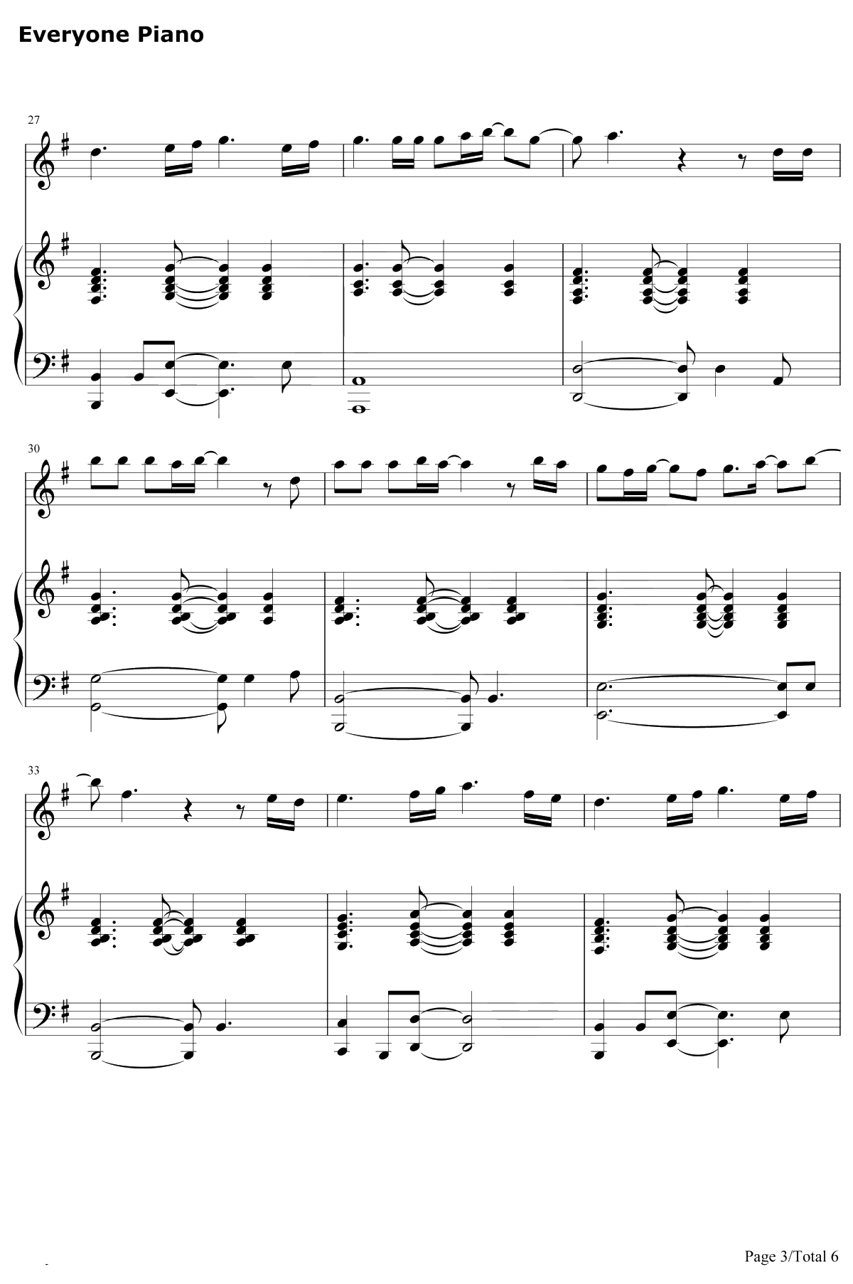 有心人钢琴谱-邓紫棋3