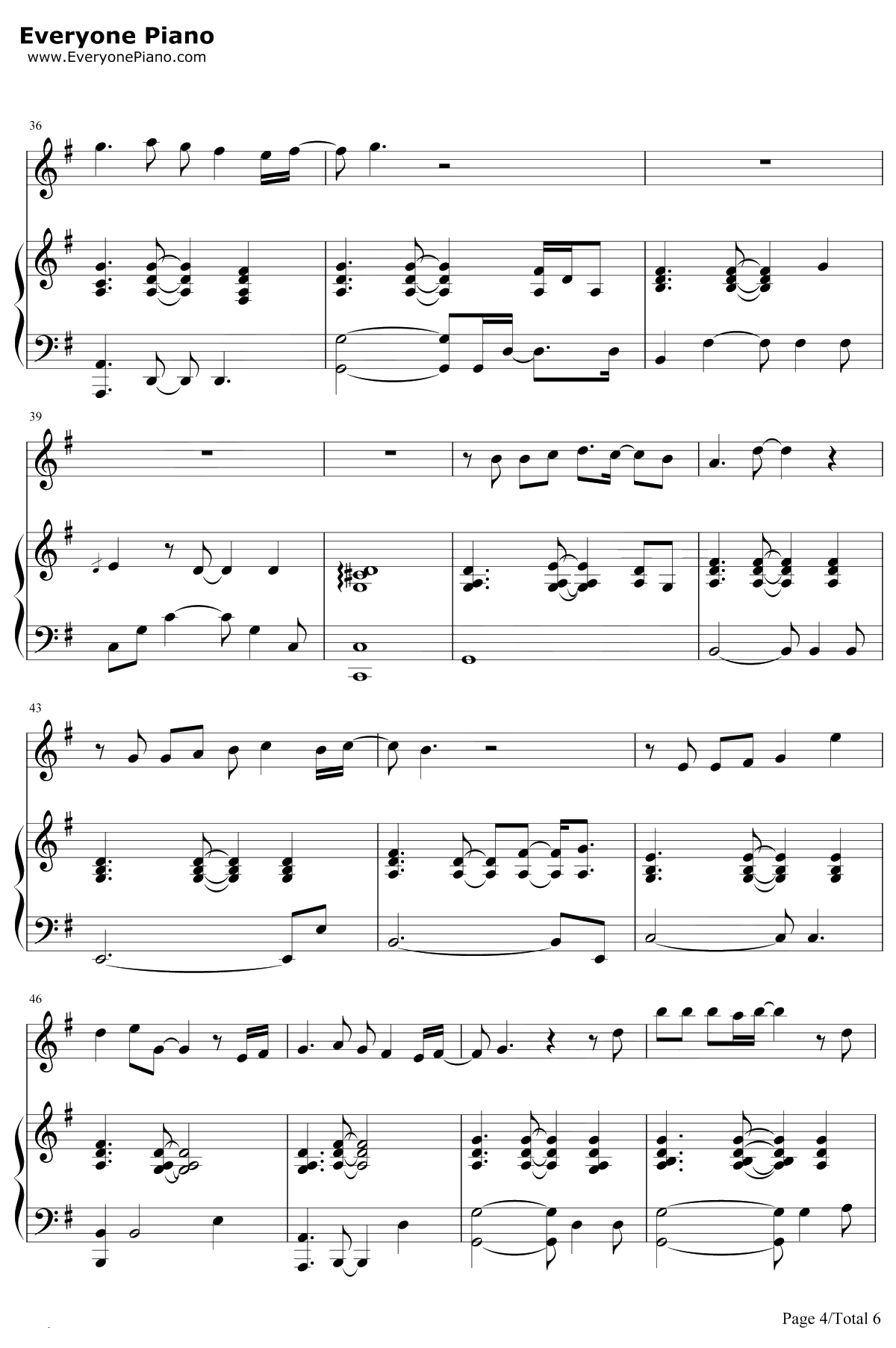 有心人钢琴谱-邓紫棋4