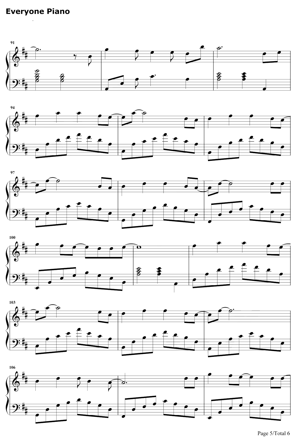 地铁等待钢琴谱-宋孟君-钢琴独奏版5