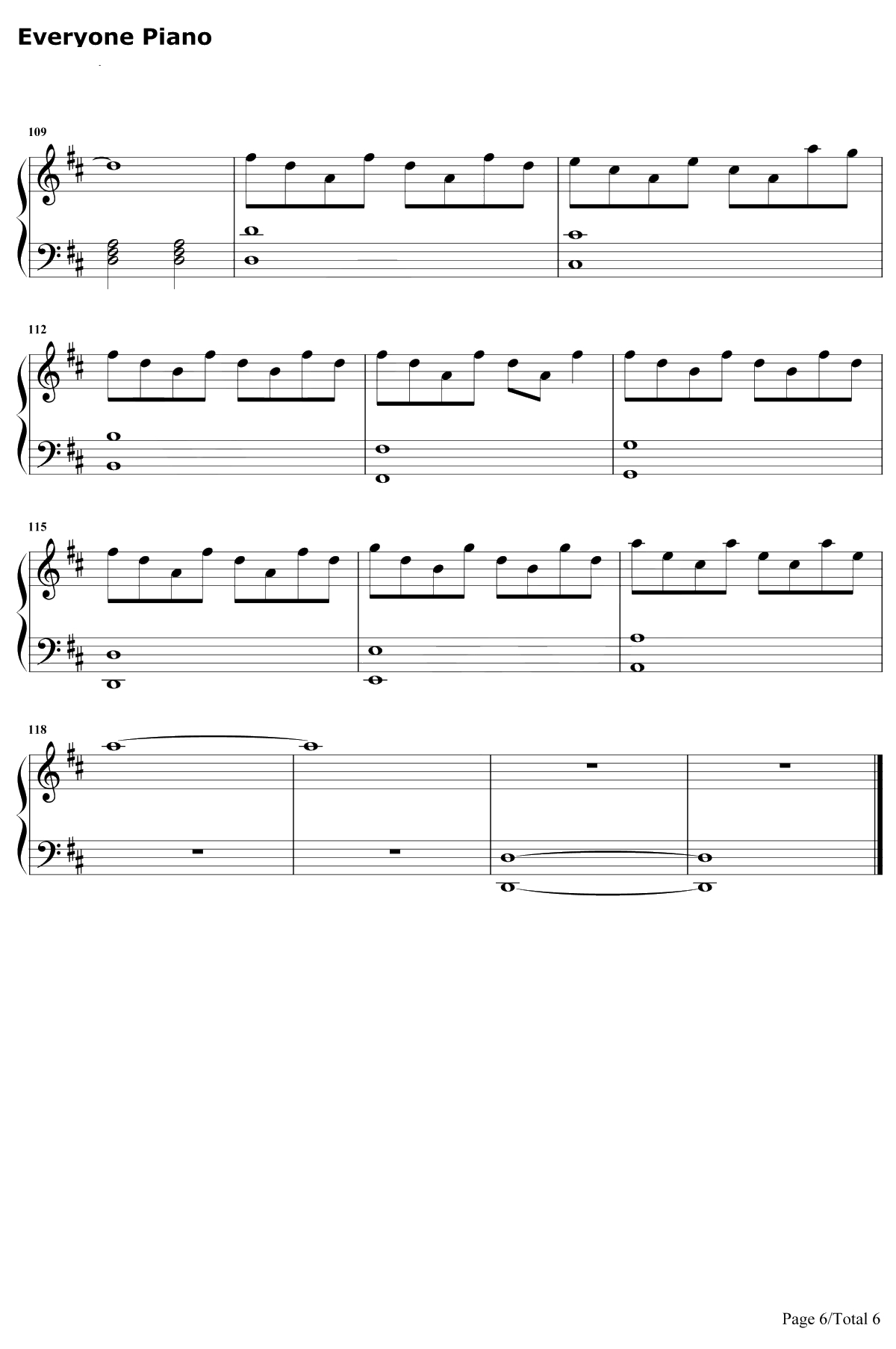 地铁等待钢琴谱-宋孟君-钢琴独奏版6