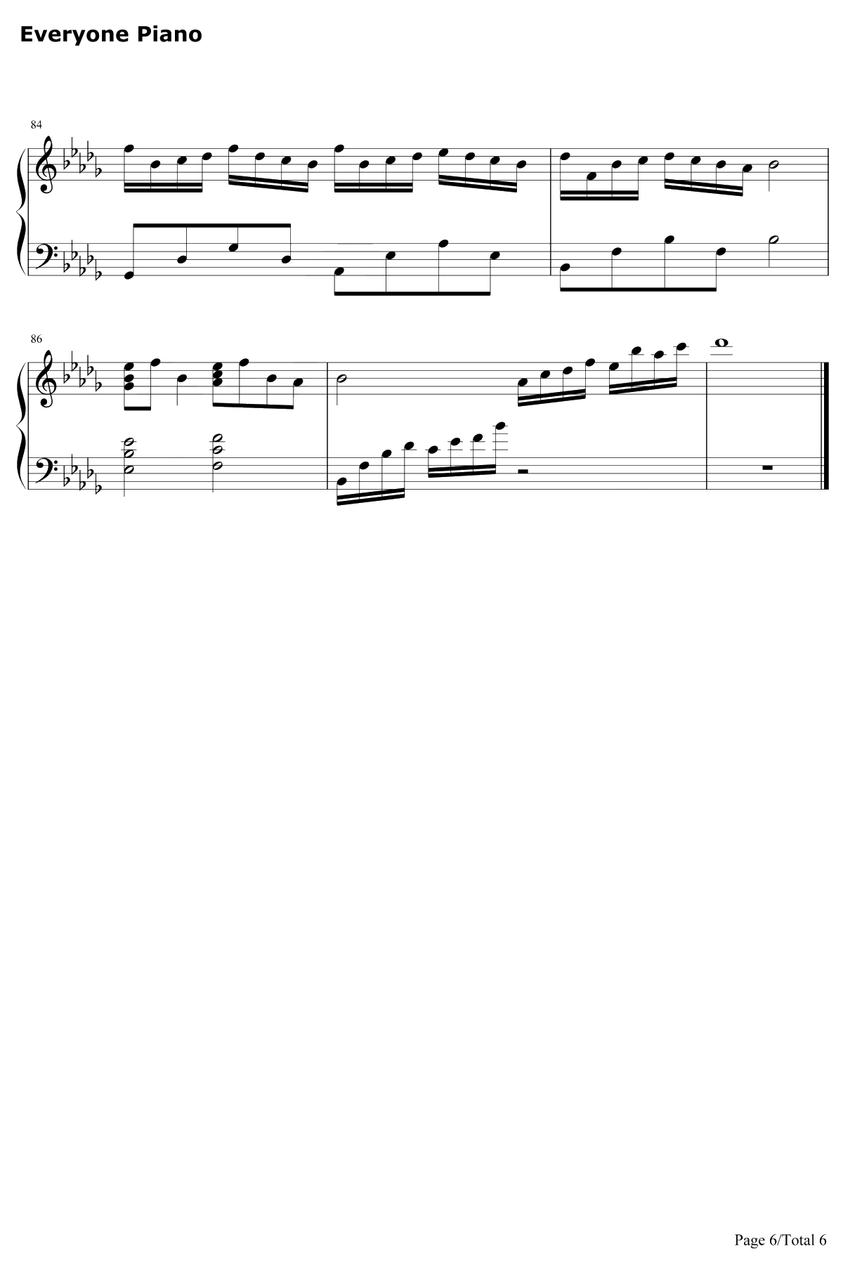 大鱼 钢琴谱-周深6