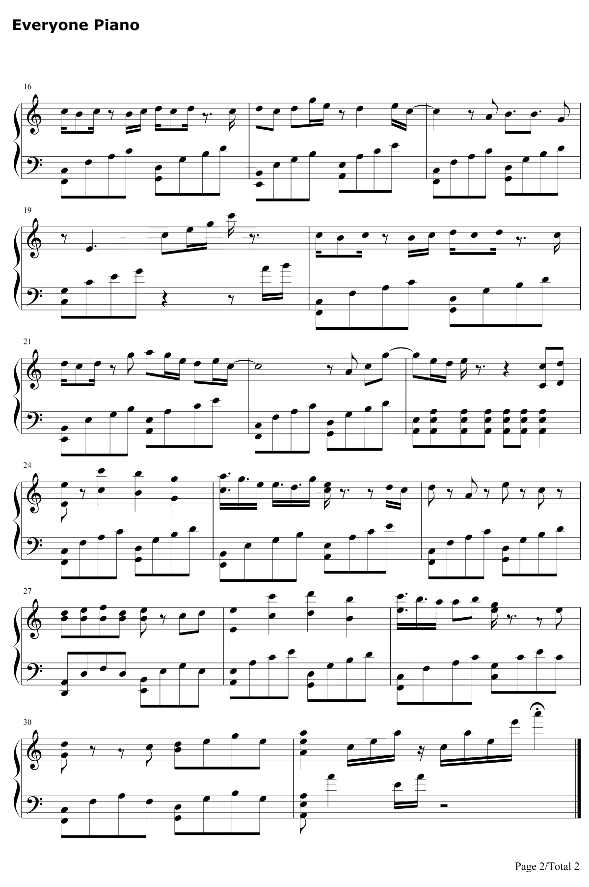 醉梦前尘钢琴谱-林志炫-魔道祖师主题曲2