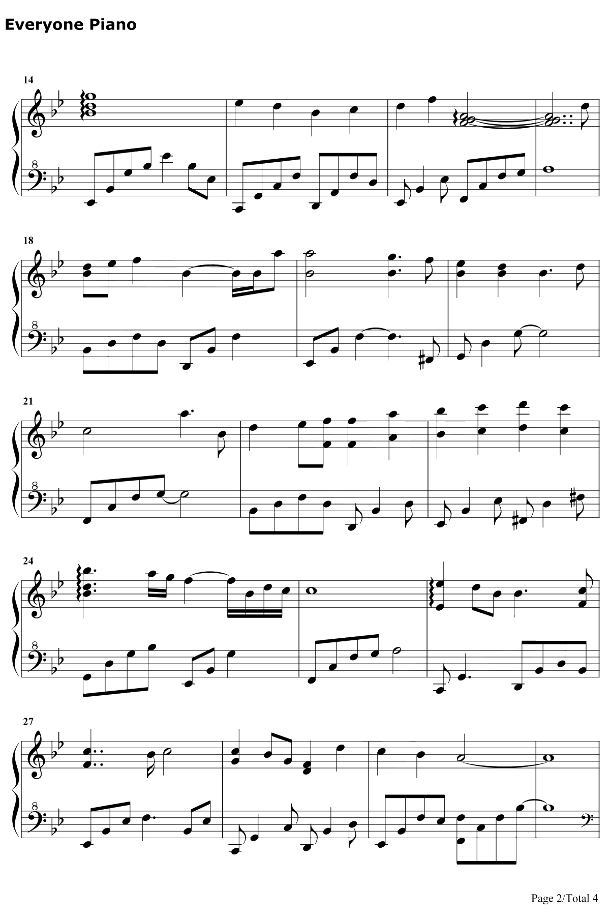 We Are All Kind of Weird Twisted and Drowning钢琴谱-Xeuphoria2