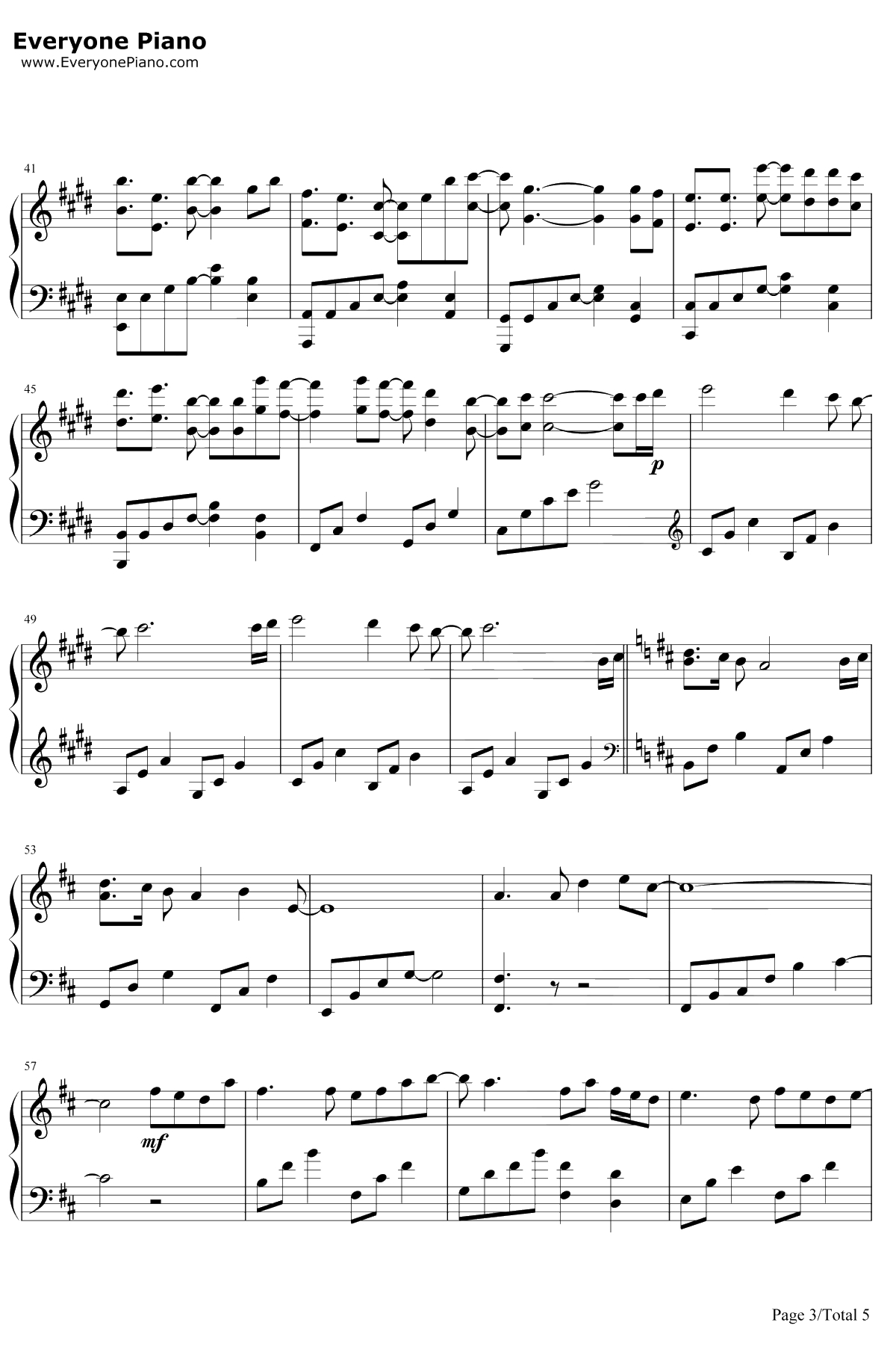 月若流金钢琴谱-阿杰729-杀破狼主题曲3