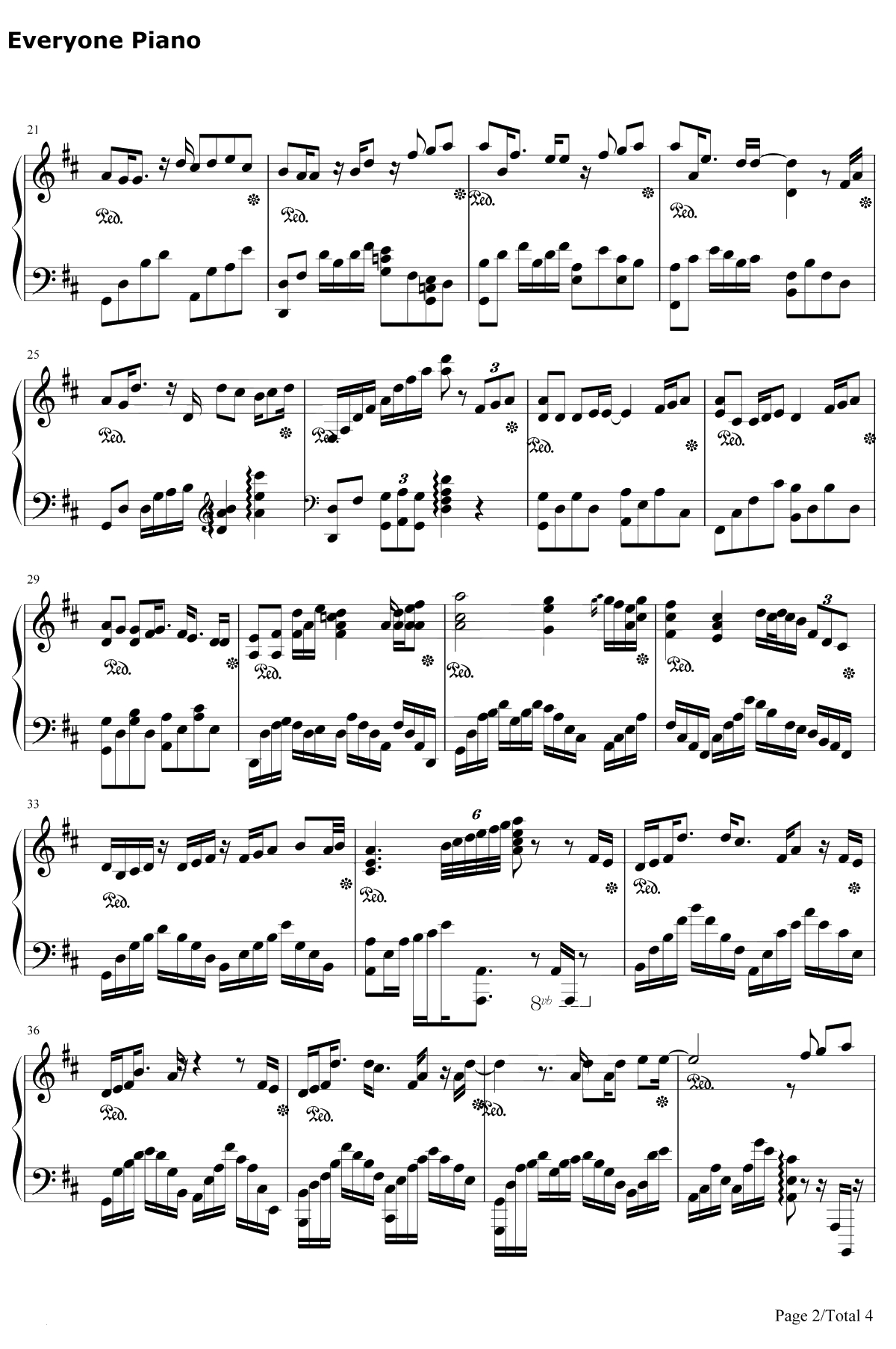 晴钢琴谱-汪苏泷2