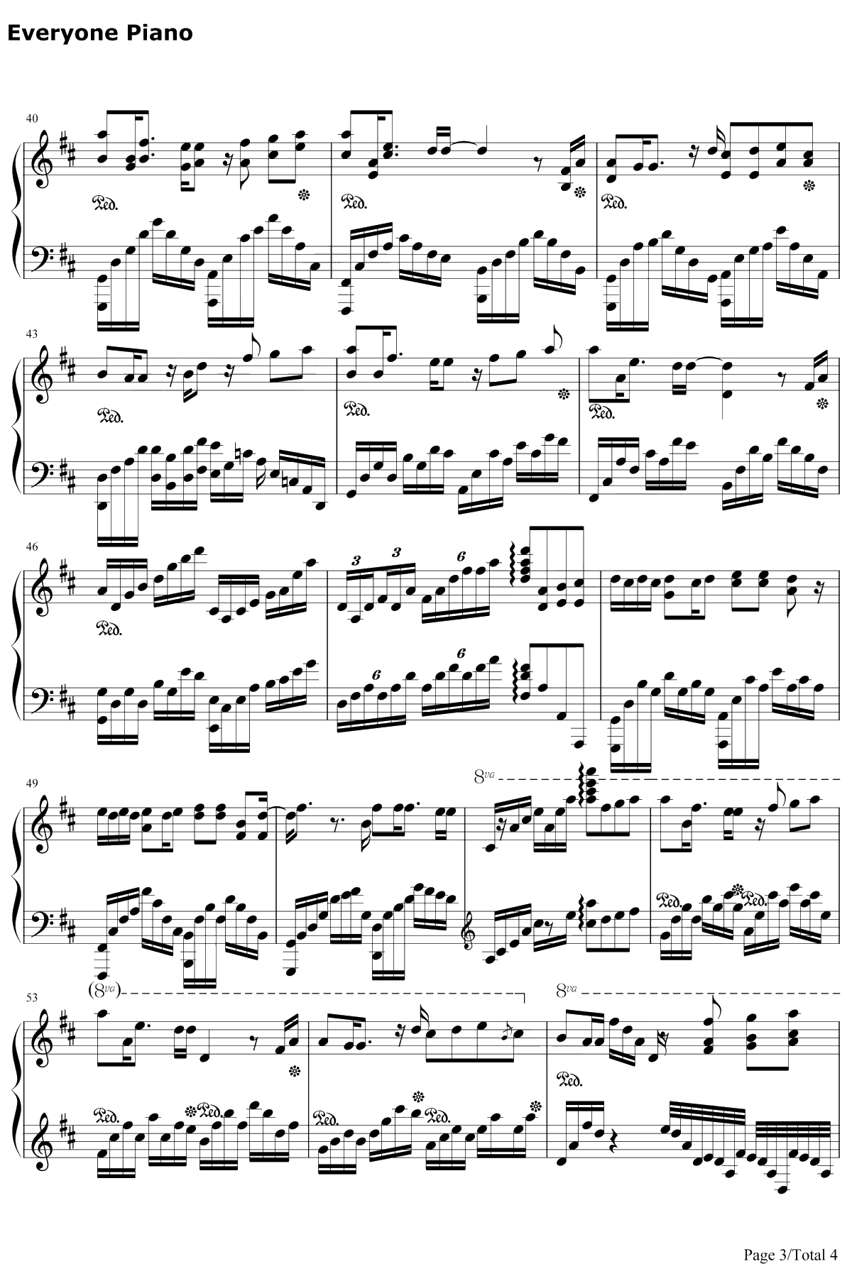 晴钢琴谱-汪苏泷3