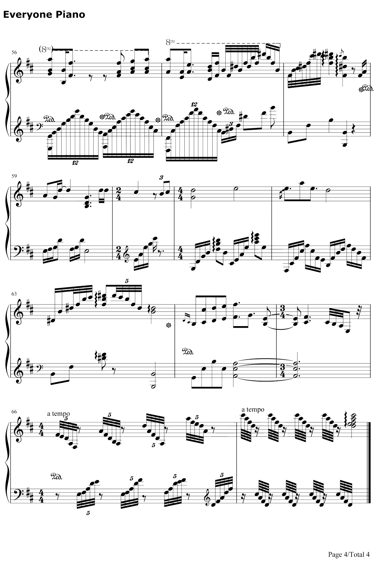 晴钢琴谱-汪苏泷4