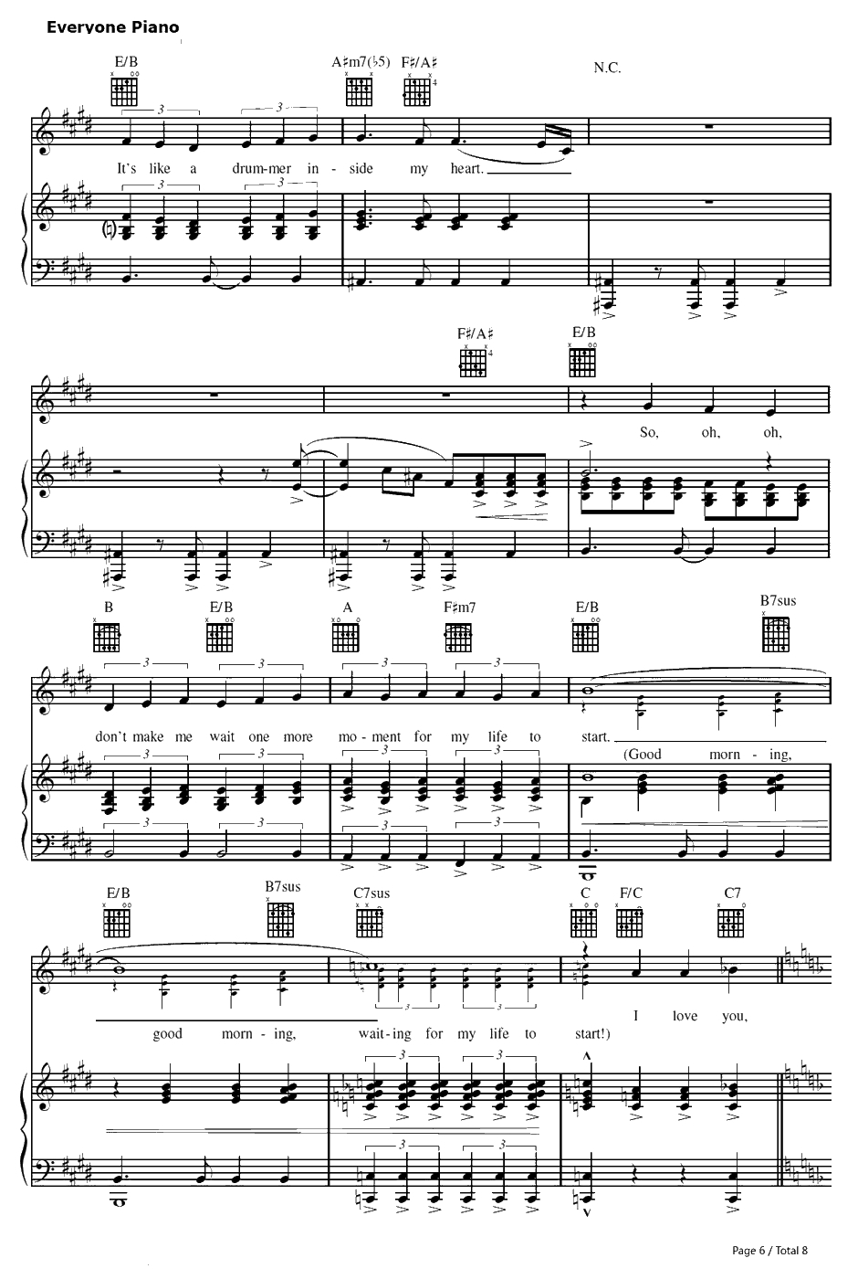 Good Morning Baltimore钢琴谱-TracyTurnblad-发胶Hairspray6