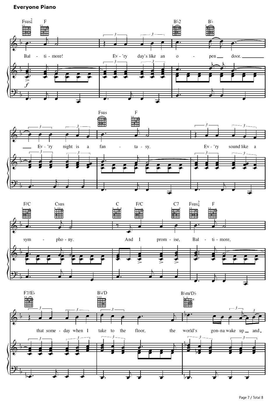 Good Morning Baltimore钢琴谱-TracyTurnblad-发胶Hairspray7