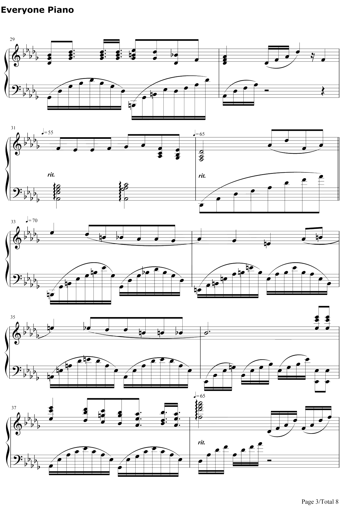 The Music of the Night钢琴谱-AndrewLloydWebber安德鲁·劳埃德·韦伯-歌剧魅影OST3