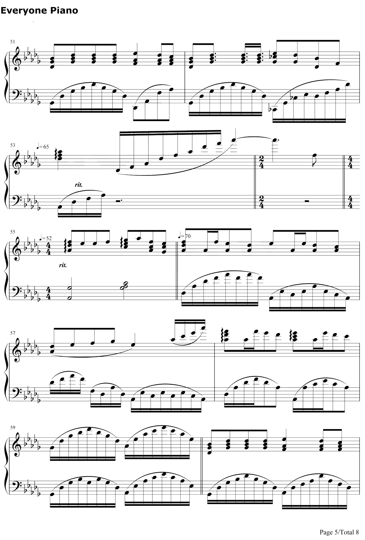 The Music of the Night钢琴谱-AndrewLloydWebber安德鲁·劳埃德·韦伯-歌剧魅影OST5