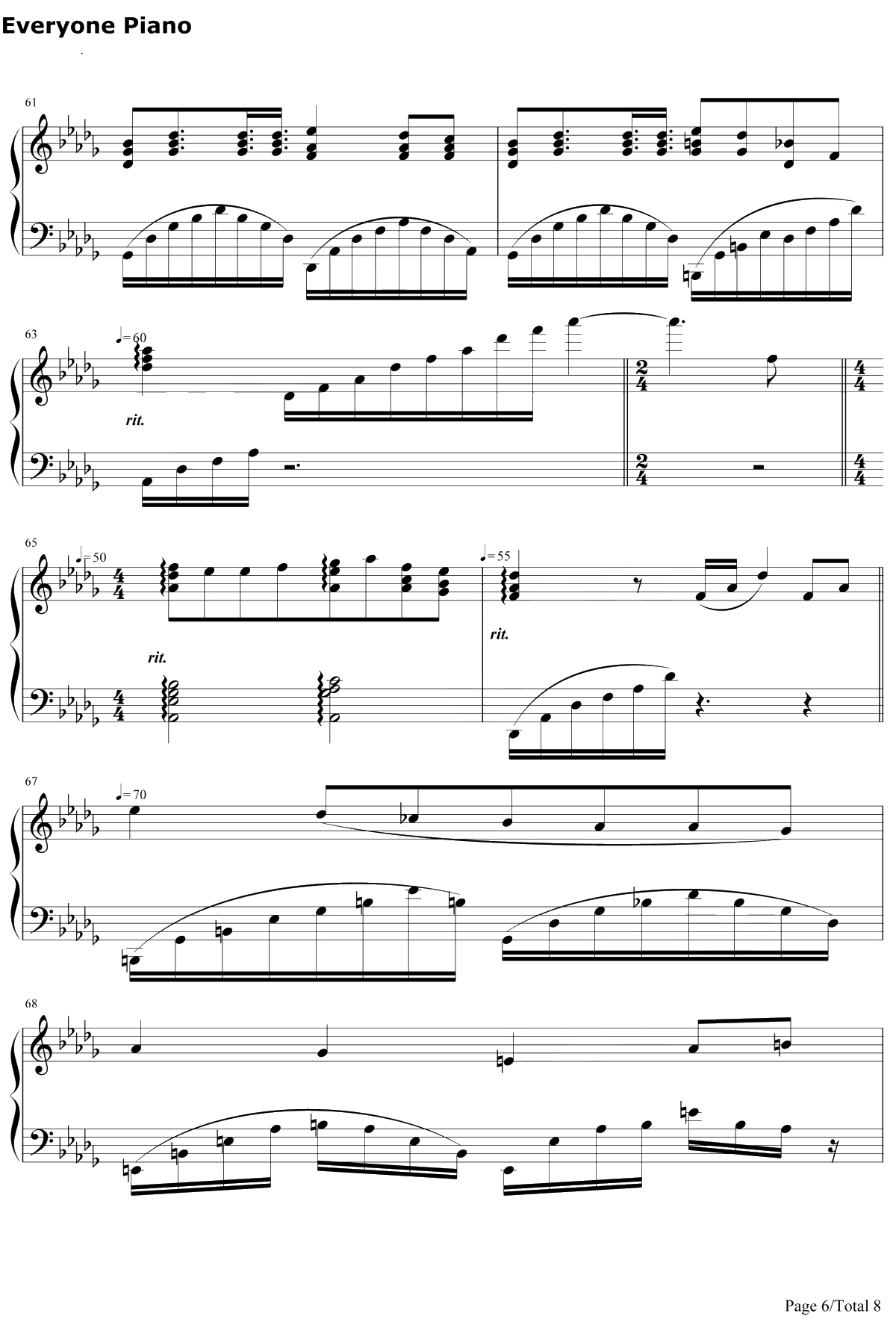 The Music of the Night钢琴谱-AndrewLloydWebber安德鲁·劳埃德·韦伯-歌剧魅影OST6