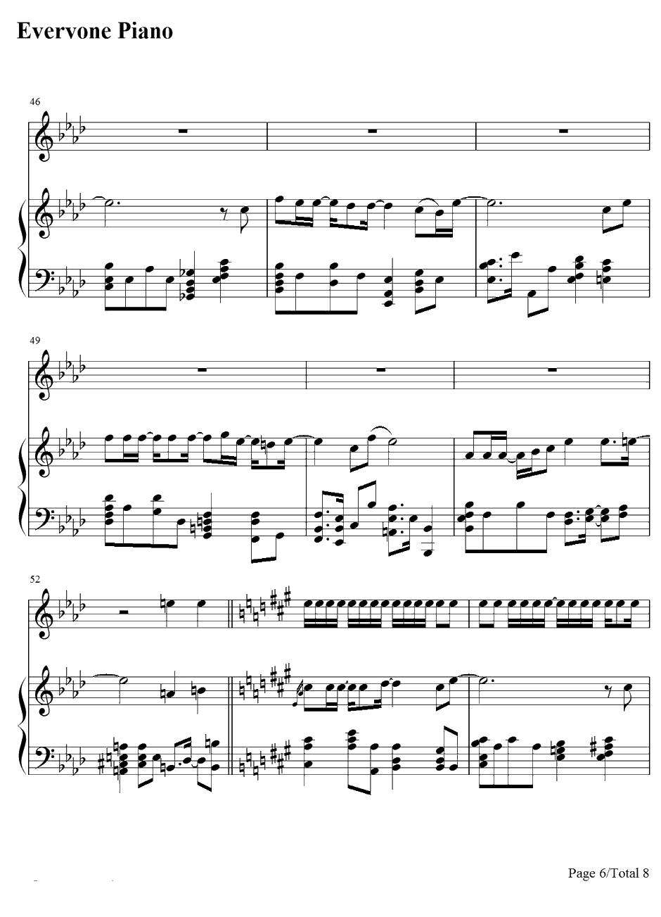 Marry U钢琴谱-SuperJunior6