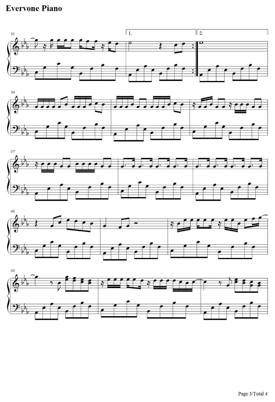 Tell Me Goodbye钢琴谱-BIGBAN-IRIS主题歌3