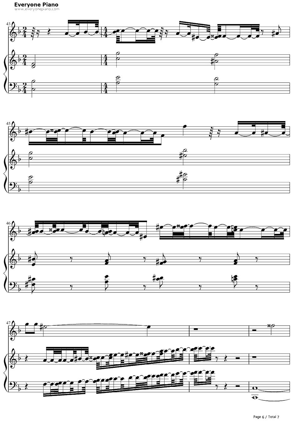 In Summer钢琴谱-Olaf(JoshGad)-冰雪奇缘OST6