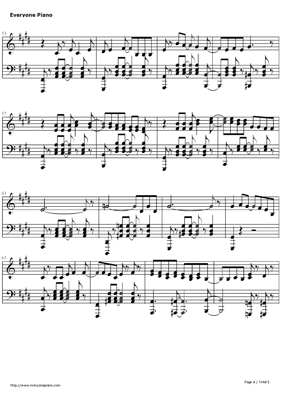 キャットフード钢琴谱-初音ミク4