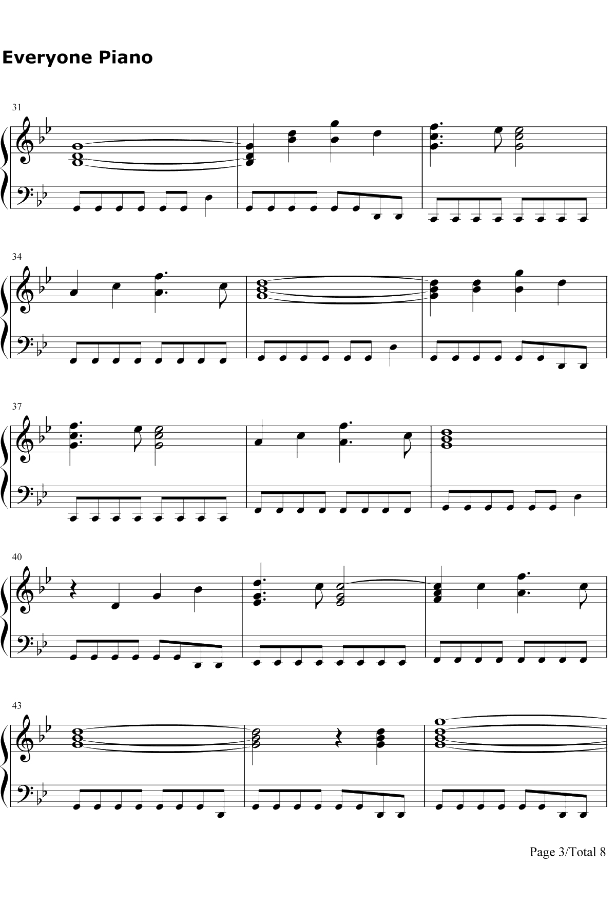 The Phantom of the Opera钢琴谱-EmmyRossum&GerardButler-歌剧魅影原声带3