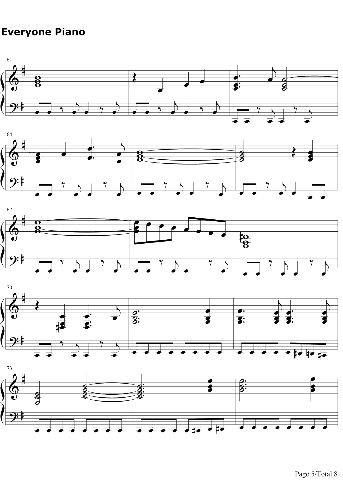 The Phantom of the Opera钢琴谱-EmmyRossum&GerardButler-歌剧魅影原声带5